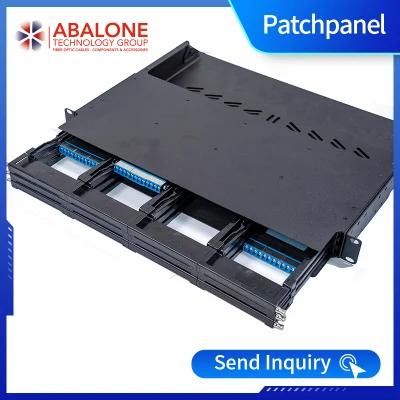 Abalone Factory Supply 16 Port 24 48 Port Cat5e Cat 6 CAT6A Cat7 CAT6 UTP Patch Panel Rack STP 24 Port Patch Panel