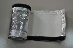 Aluminum Foil Coated Aramid Sleeve with Hook &amp; Loop