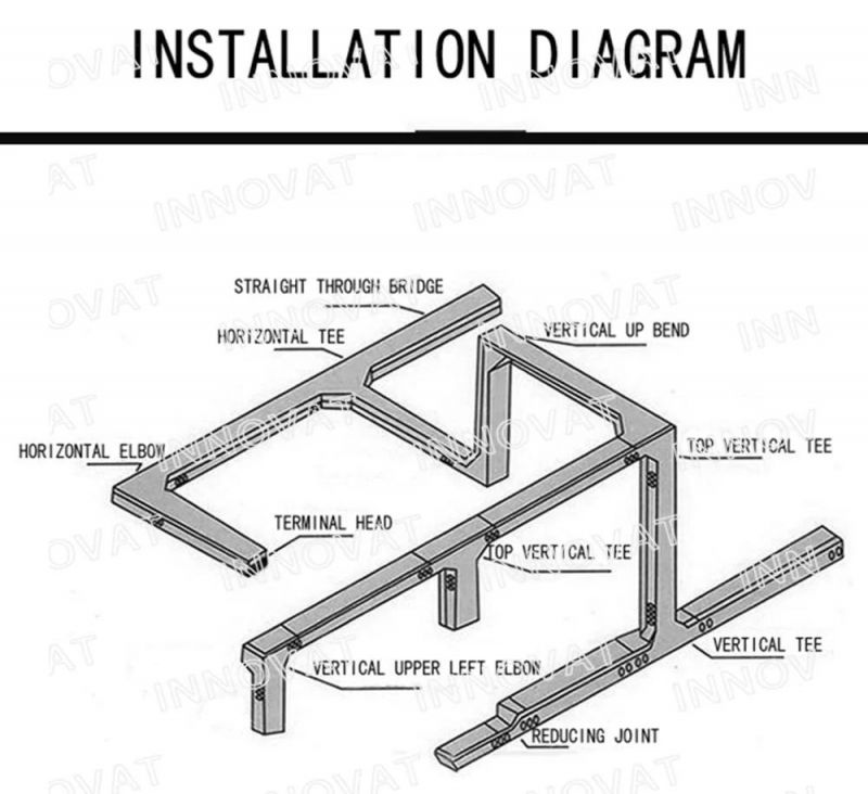 Channel Cable Trays Straight Type with Accessories Galvanised Ventilated Easy to Install Cable Tray