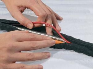 Self-Closing, Open Tubular Shape Pet or PA Fibre Woven Ribbon Hose Protection for Automobile