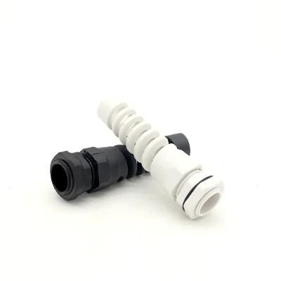 Pg7 Anti-Bending Nylon Cable Gland Customization Plastic Flexible Cable Gland