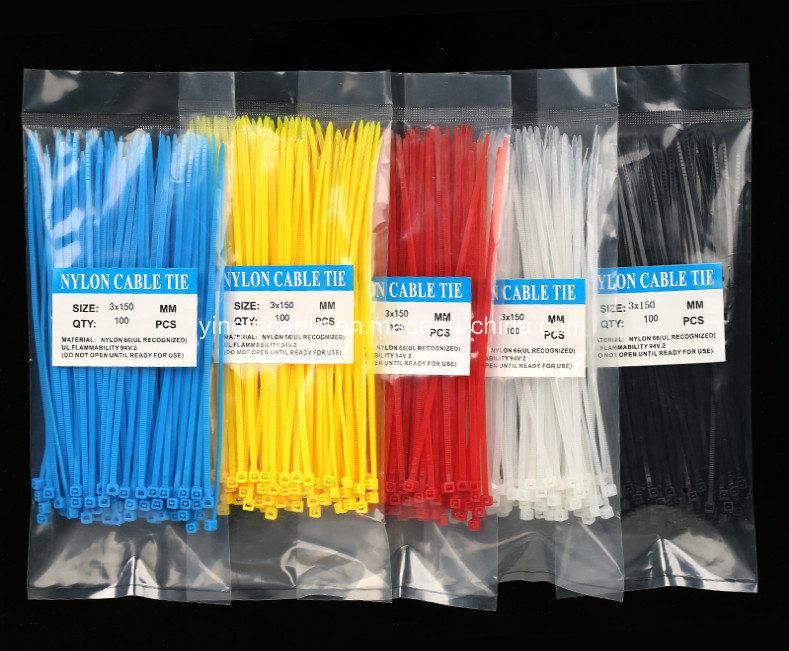 Black Nylon 66 Self-Locking Nylon Cable Ties Plastic Zip Tie