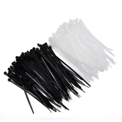 Custom Resistant Zip Ties Black Self Locking Plastic Nylon Cable Tie Adjustable Zip Ties