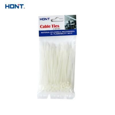 High Quality Black 4.8*200 PA66 Nylon Cable Tie with Ce