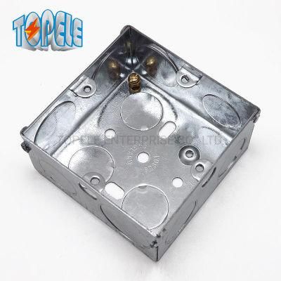 20mm 25mm Ko. Steel Galvanized Gi Conduit Boxes 1 Gang Switch Box/Single Gang Wall Box