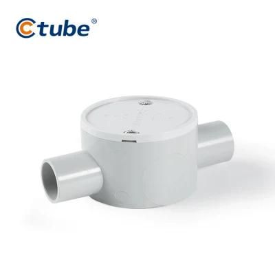 Electrical Conduit Fittings PVC 2 Way Shallow Junction Box