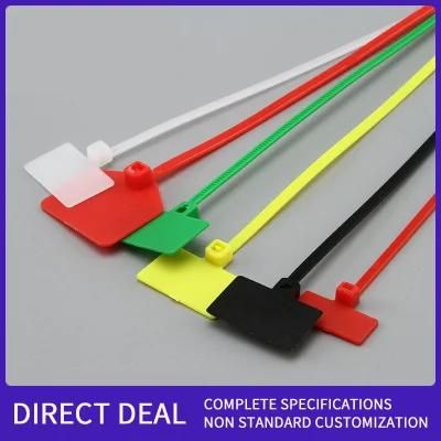 CE Excellent Quality Manufacturer Cable Wire Wrap Label Tie Self Locking Nylon Zip Tie Security Plastic Seal Cable Tie