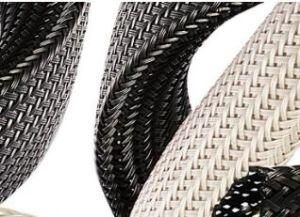 Wholesale Expandable Braided Sleeving Production Pet PA Fibre with High Permanent Thermo Resistance Utilized with Wires