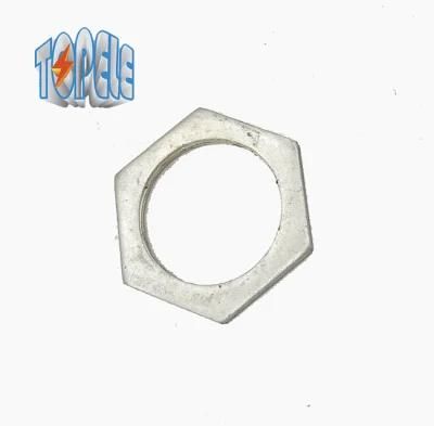 20mm 25mm Light / Heavy Galvanized Steel Hexagon Locknut