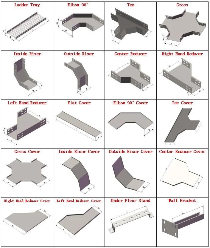 Electrical Cabling Sytems Infrastructure HDG Gl Ladder Type Cable Tray