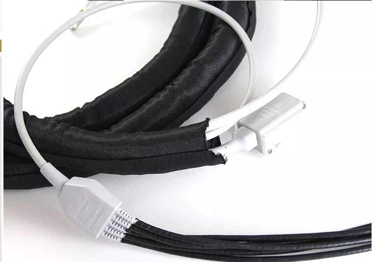 Polyester Split Soft Suitable Braided Shackle Black Cable Sleeve