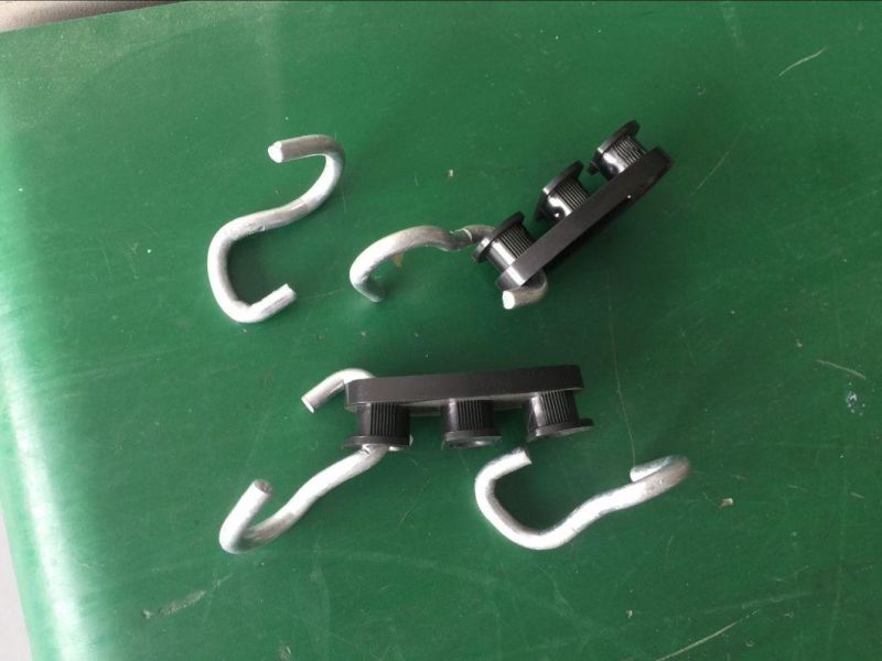 ABS Plastic Body S Type Hook FTTH Cable Tension Clamp