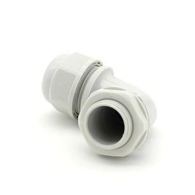 Grey 90 Degree Elbow Nylon Cable Gland Connect Wires Cable Glands