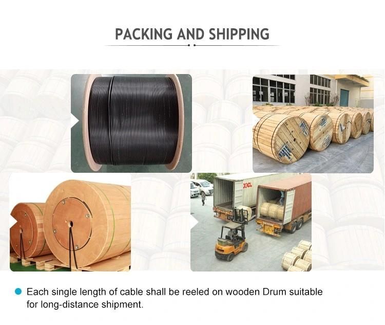 Hanxin 19 years optical fibre ODM factory supply multi strand loose tube GYTS fiber channel cable