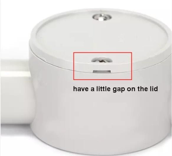 PVC Electrical Pipe Accessories 4 Way Shallow Junction Box