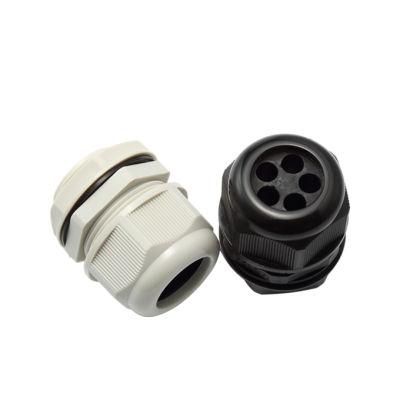 2 Holes Cable Gland M32 Black Grey Gland