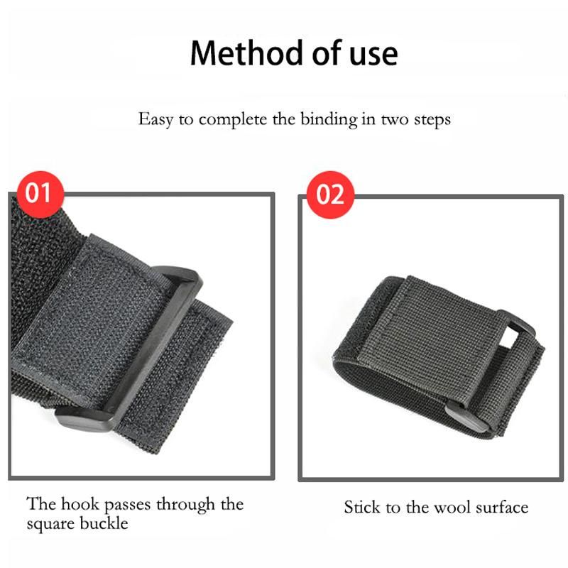 Reusable Buckle Elastic Hook & Loop Cable Tie