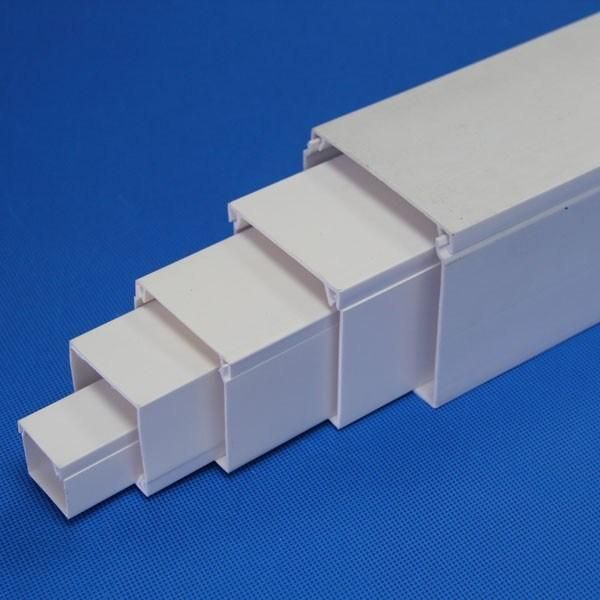 Factory Price High Quality Fire Retardant PVC Trunking Square Pipe Electrical Cable Duct