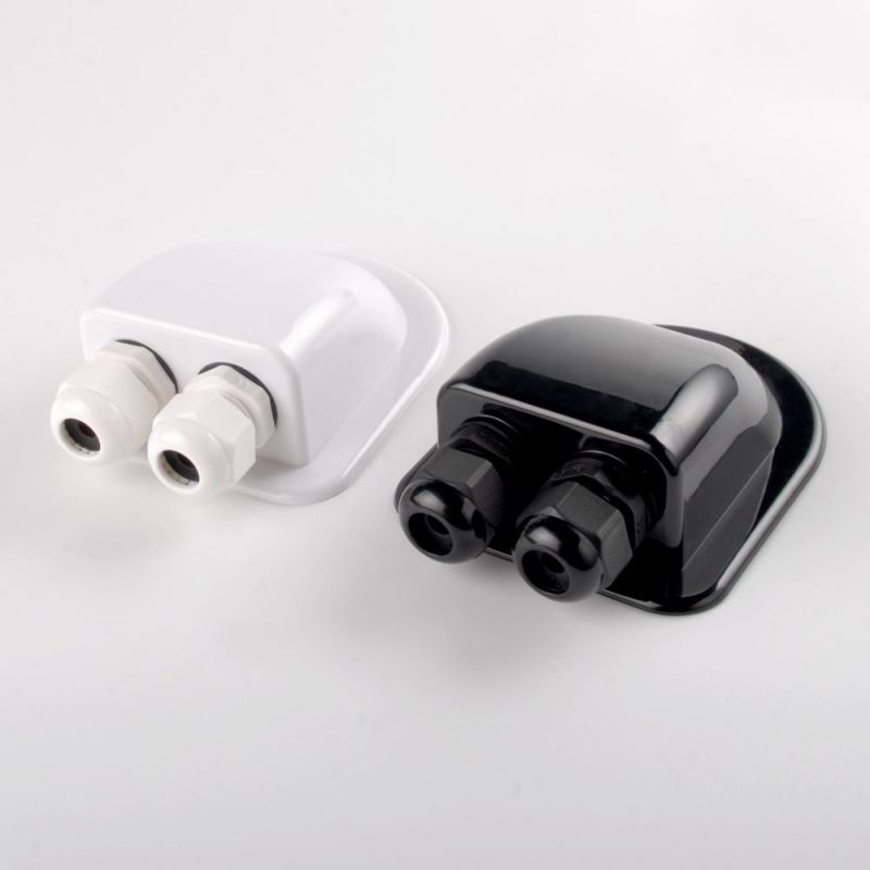Waterproof IP66 Mounting Anti UV ABS Waterproof Solar Cable Entry Gland Roof Mounted on Caravan RV Boat (IN-DD)