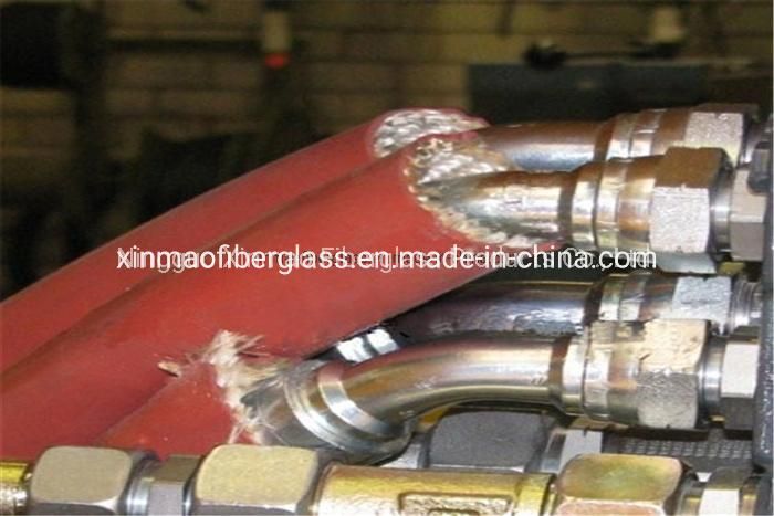 Heat Shield Tube Silicone Coated Fiberglass Protective Hydraulic Hose Sleeve Fire Sleeve Hose Protection