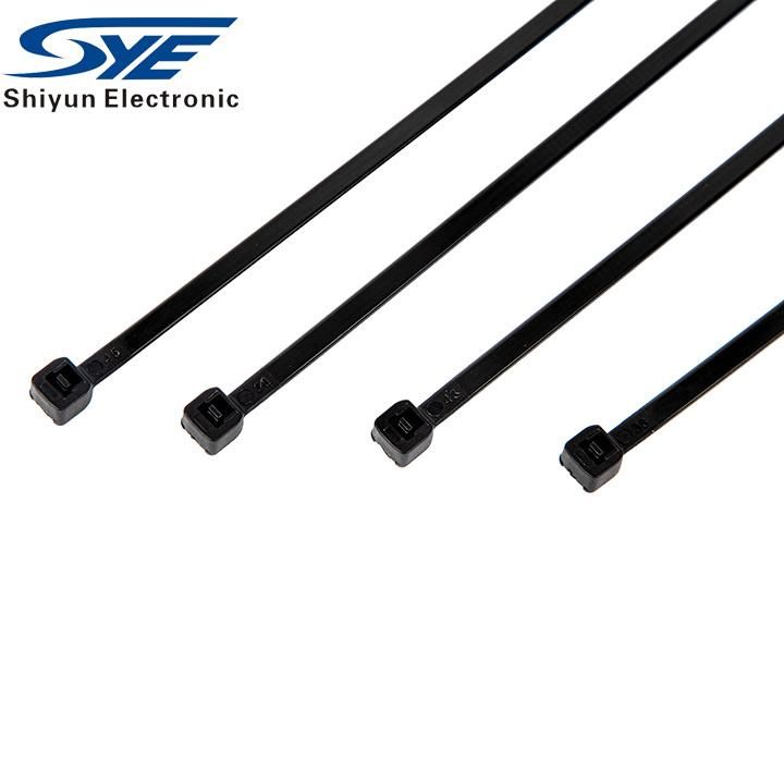 Shiyun Zip Ties Heavy Duty Plastic Black Color High Purity Nylon PA66 Cable Tie