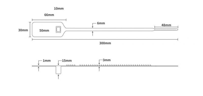 Courier Security Seals Plastic Seal Container Seal for Tamper Proof Markings