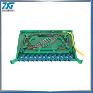 FC Fiber Pigtail ODF 12 Port Fiber Optic Splice Tray Splitter