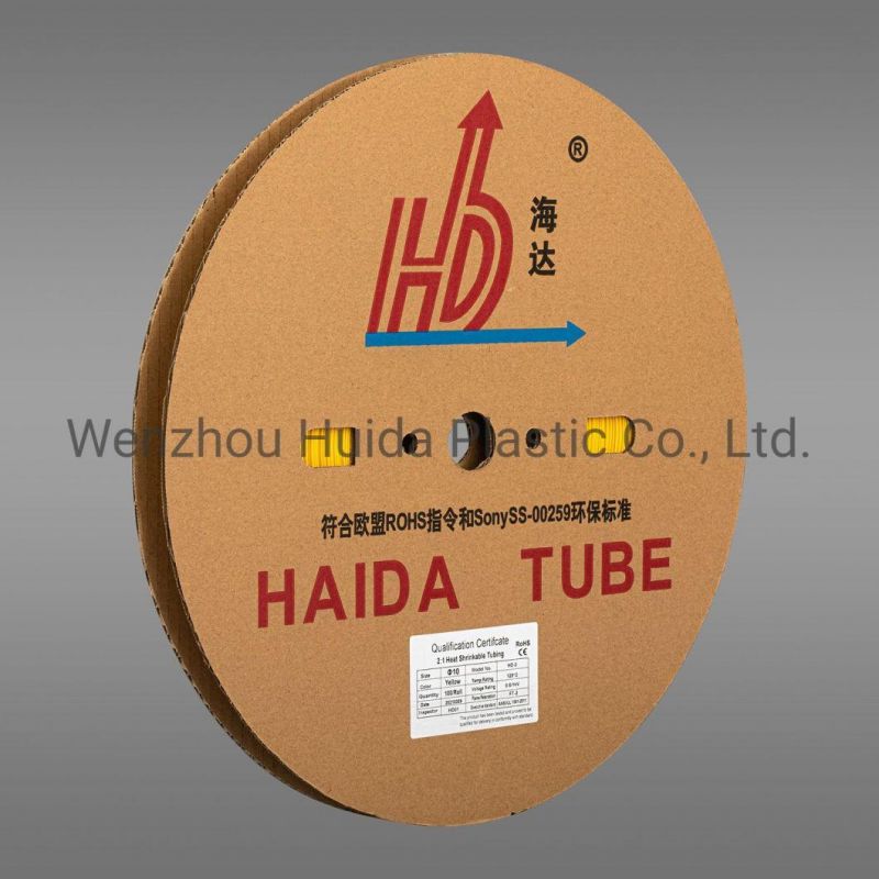 Haida 600V Heat Shrinkable Tubing Cable Sleeve with UL Certificate 30mm