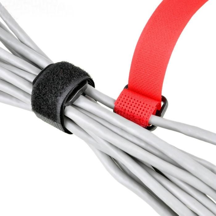 Customized Colored Nylon Hook & Loop Cord Cable Tie