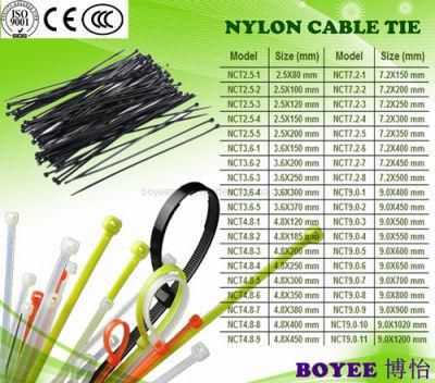 Customized Plastic Zip Tie Self-Locking Nylon Cable Ties