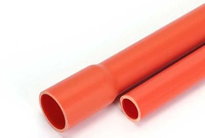 AS/NZS2053 Orange HD Fire Resistant Wire Cable Protection PVC Pipe Conduit