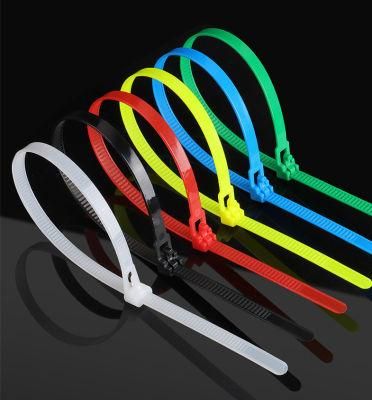 PA 66 Nylon Cable Tie Plastic Wire Zip Ties Self-Locking Releasable Cable Accessories Factory
