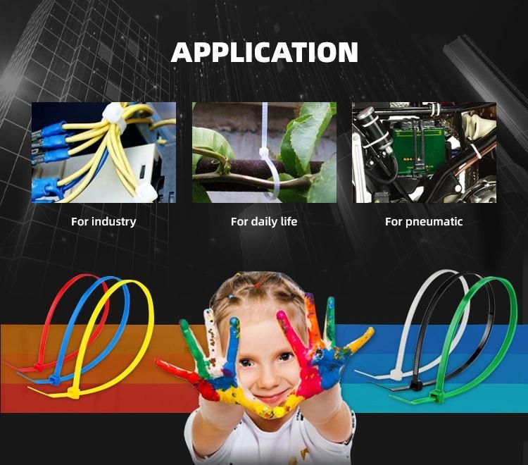 UL Approved Nylon 66 Cable Ties, Selflocking Plastic Zip Ties Factory Price 3.6*150mm 100 PCS/Bag
