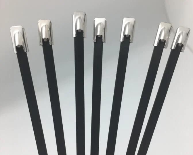 High Quality PVC Epoxy Polyester Coated Ss Cable Ties with UL Ce ISO