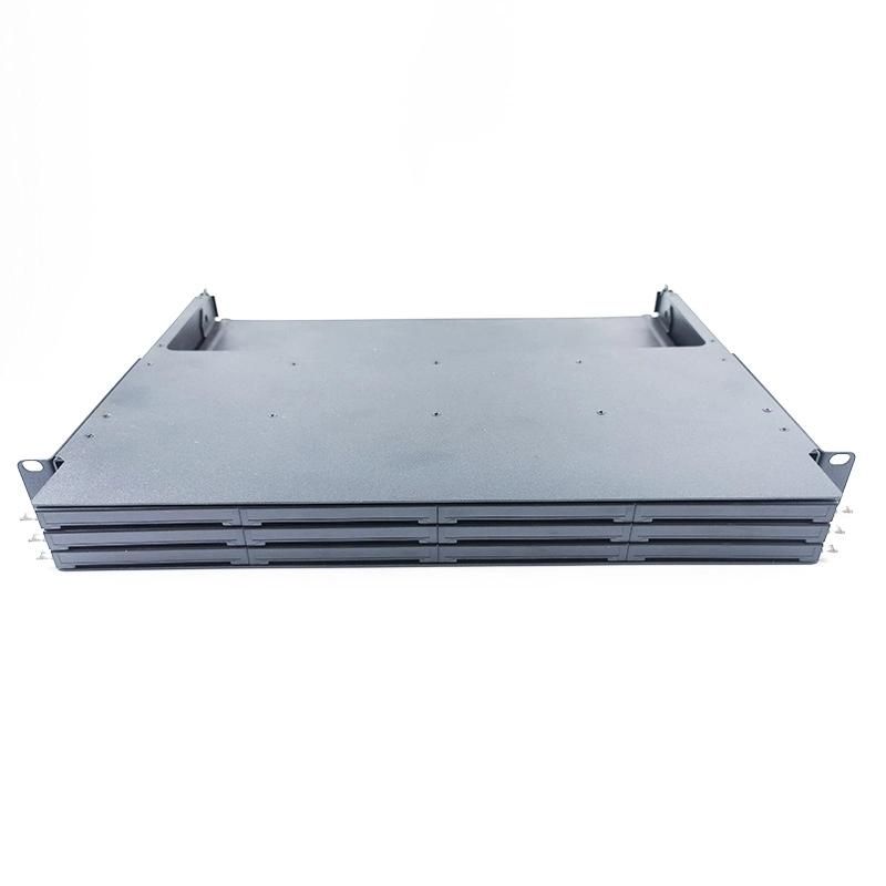 Abalone Factory Supply 110 Block Cat. 6 RJ45 8p8c Female Modular 1u 19 Inch UTP Dual IDC CAT6 Grade Network Patch Panel Cat 6 24 Port