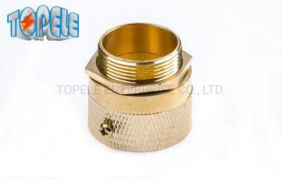 20mm 25mm Flexible Conduit Fitting Male Female Brass Flexible Conduit Adaptor with Screw