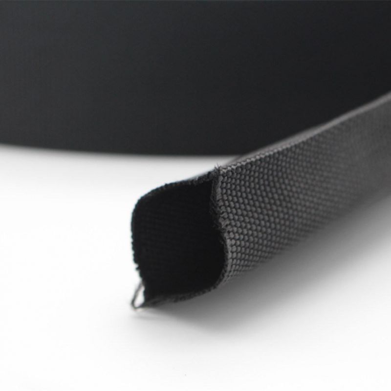 China Factory Black Fabric Pipe Tube Industry Abrasion Resistant Materials Textile Protective Sleeve for Hydraulic Hose