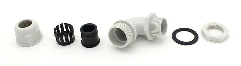 IP68 Nylon 90 Degree Cable Gland M Type Plastic Waterproof Cable Gland