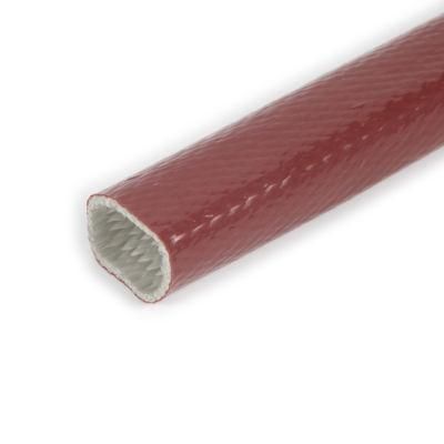 High Temperature Protection Silicone Coated Fiberglass Fire Sleeve for Cable