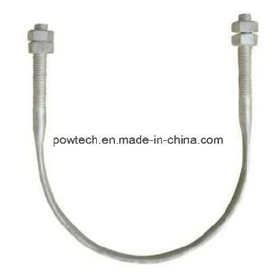 Galvanized Steel U-Bolt/ U Type Fiber Optic Cable Clamp Hot Selling