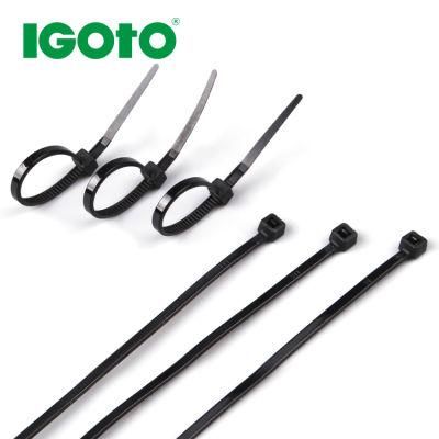 Igoto 40 Inch UV Black Colour PA66 Nylon66 Material Plastic Cable Wraps Zip Clamp Tie