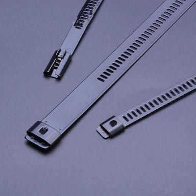 200mm Length 9mm Width Full Coated 304 Ball Stainless Steel Cable Ties