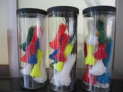 1000PCS Cable Ties Jar