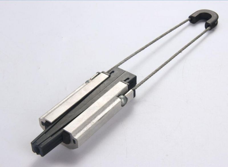 Aluminum Alloy Anchor Clamp / Dead End Clamp Optic Fiber Cable Accessories