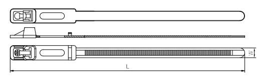 Factory Releasable Plastic Nylon PA66 Wire Cable Zip Tie with RoHS