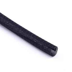 Self Closing, Overlapping Edge PE PA Knitted Sleeves Mechanical Protector Used in Automotive Field