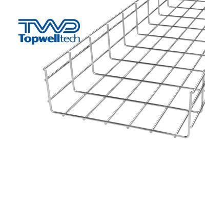 Galvanized Steel Under Floor Cable Management Wire Mesh Cable Tray Cable Tray Ceiling