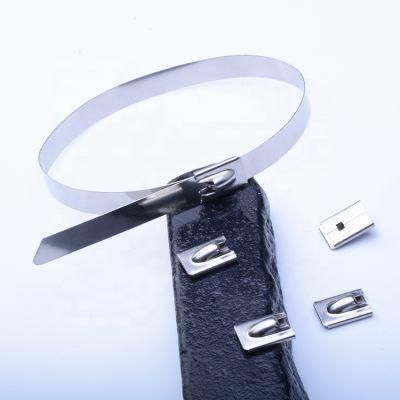 12.0X200mm Ball Bearing Mechanism Self Locking Stainless Steel Cable Tie