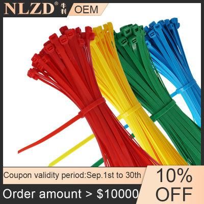 Custom 4.8*300mm Plastic Nylon 66 Wire Self Locking Zip Tie