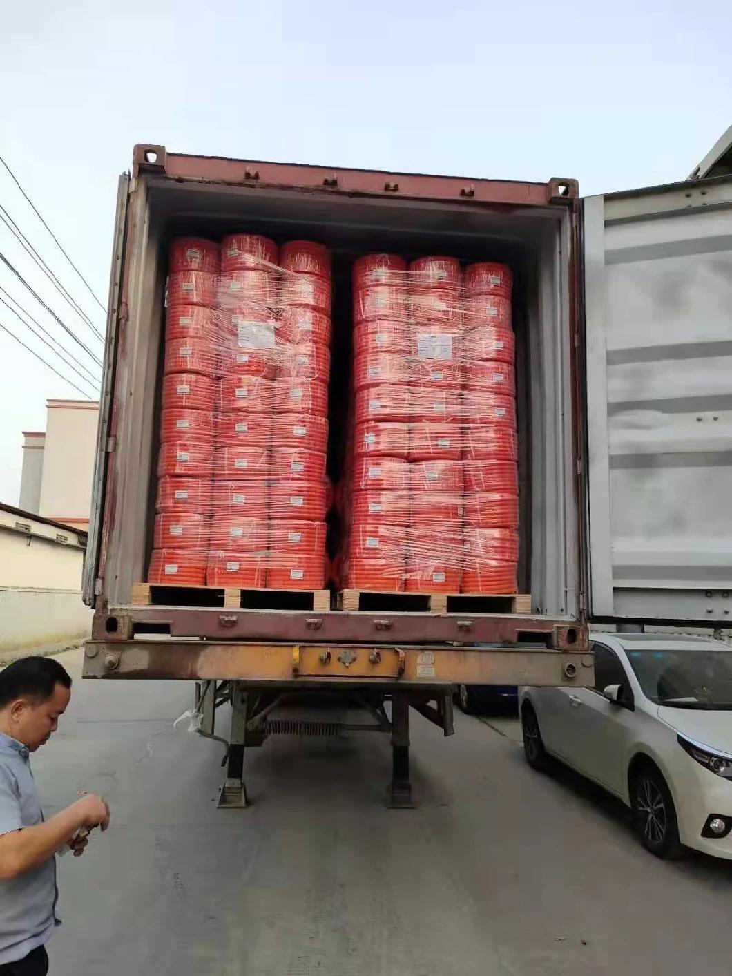 Heavy Duty Flexible Plastic Corrugated Tube with Orange PVC
